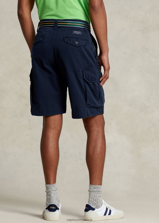 Short cargo en sergé coupe classique de 10,5 pouces 46T60T255 Hommes Ralph Lauren aviateur marine