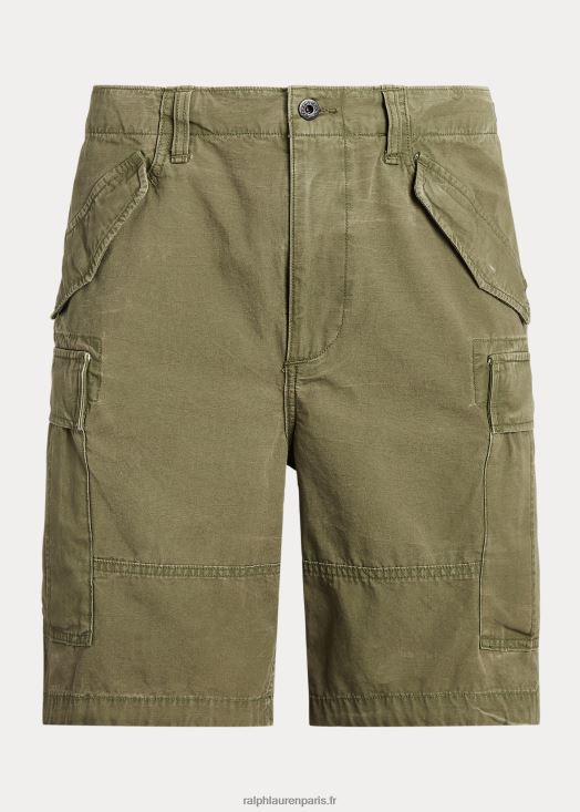 Short cargo en toile coupe classique de 9 pouces 46T60T635 Hommes Ralph Lauren olivier
