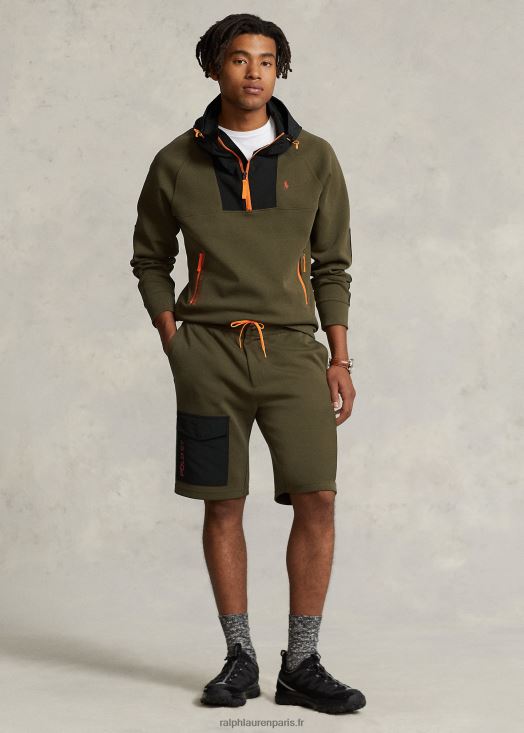 Short cargo hydrofuge de 9 pouces 46T60T8461 Hommes Ralph Lauren olivier à baldaquin