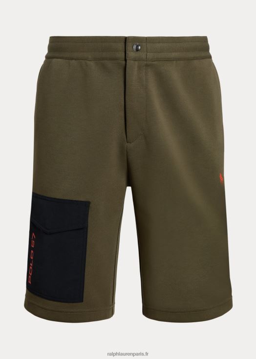 Short cargo hydrofuge de 9 pouces 46T60T8461 Hommes Ralph Lauren olivier à baldaquin