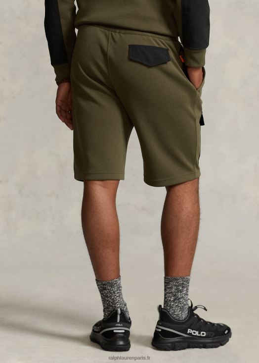 Short cargo hydrofuge de 9 pouces 46T60T8461 Hommes Ralph Lauren olivier à baldaquin