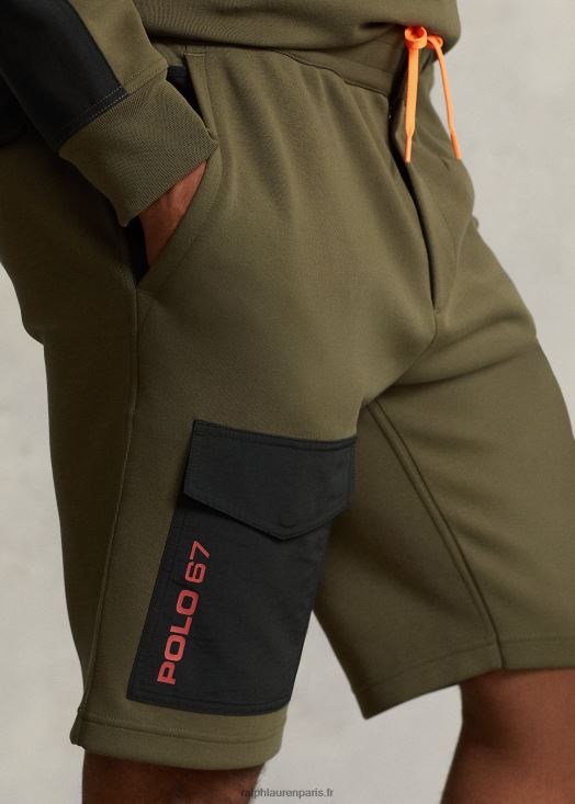 Short cargo hydrofuge de 9 pouces 46T60T8461 Hommes Ralph Lauren olivier à baldaquin