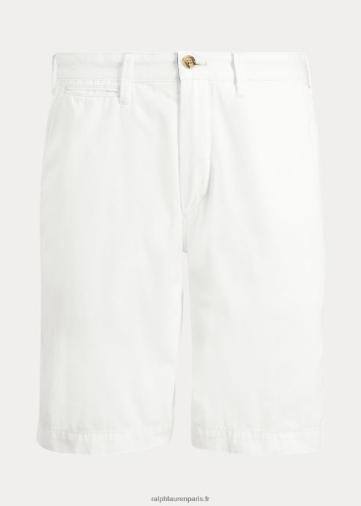 Short chino 10 pouces coupe décontractée 46T60T287 Hommes Ralph Lauren blanc
