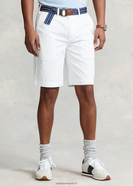 Short chino 10 pouces coupe décontractée 46T60T287 Hommes Ralph Lauren blanc