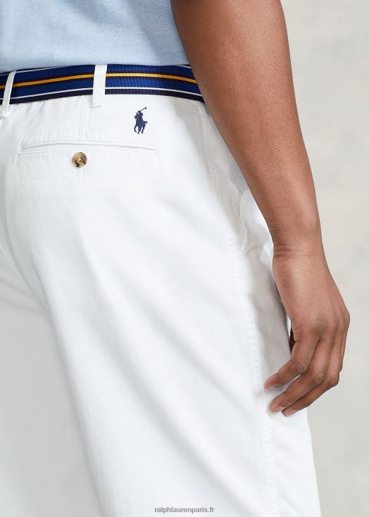 Short chino 10 pouces coupe décontractée 46T60T287 Hommes Ralph Lauren blanc