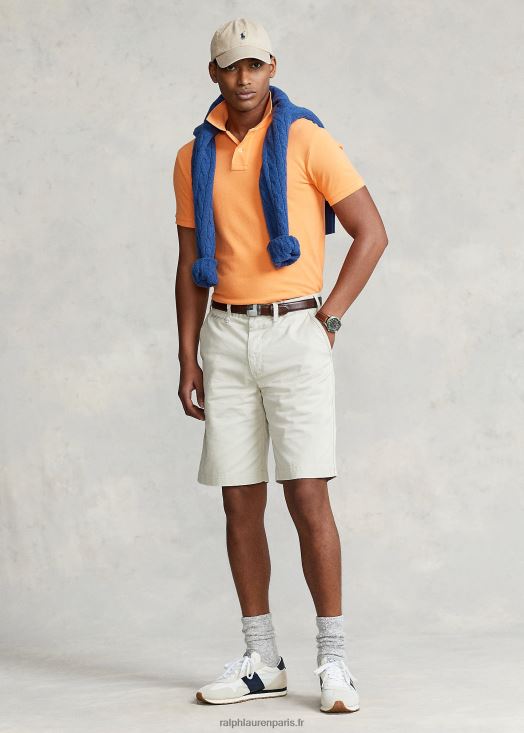 Short chino 10 pouces coupe décontractée 46T60T288 Hommes Ralph Lauren pierre classique