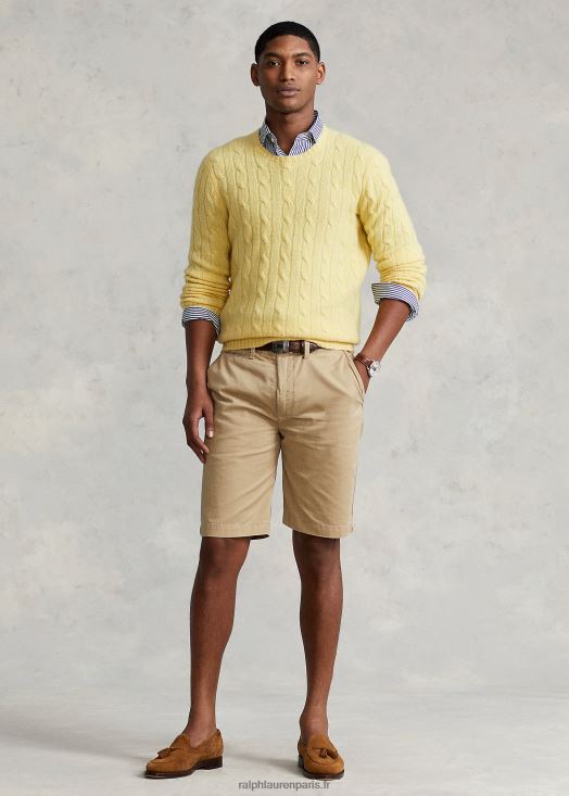 Short chino 10 pouces coupe décontractée 46T60T289 Hommes Ralph Lauren café bronzé