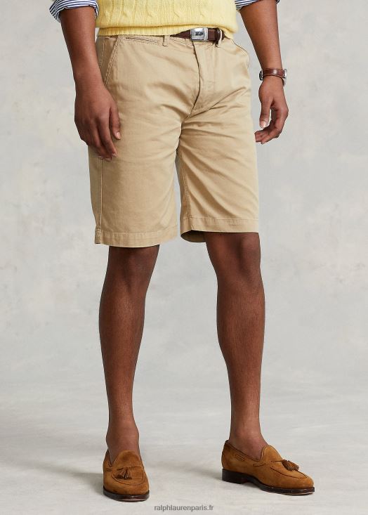 Short chino 10 pouces coupe décontractée 46T60T289 Hommes Ralph Lauren café bronzé