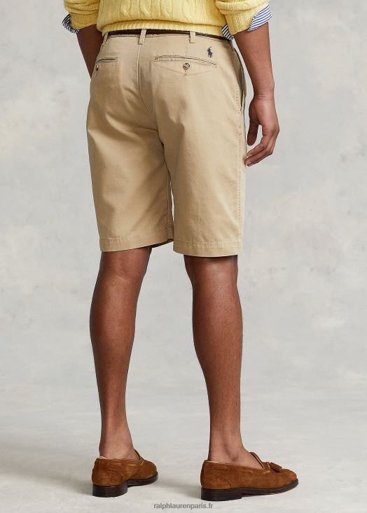 Short chino 10 pouces coupe décontractée 46T60T289 Hommes Ralph Lauren café bronzé