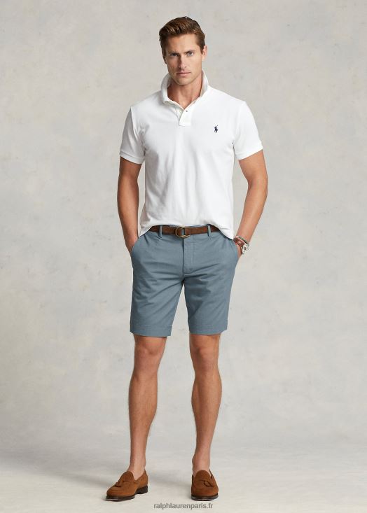 Short chino stretch coupe slim 9 pouces 46T60T535 Hommes Ralph Lauren bleu ancre