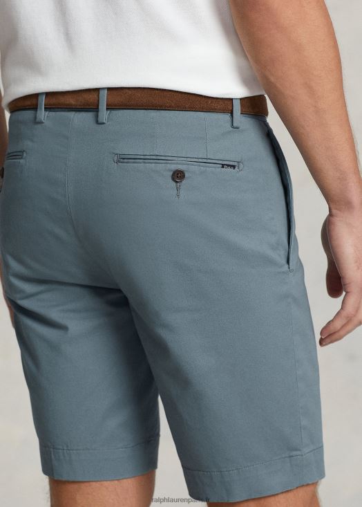 Short chino stretch coupe slim 9 pouces 46T60T535 Hommes Ralph Lauren bleu ancre