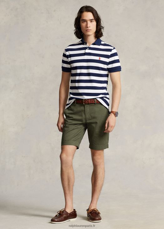 Short chino stretch coupe slim 9 pouces 46T60T537 Hommes Ralph Lauren vert fossile