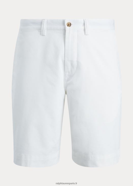 Short chino stretch de 9 pouces coupe classique 46T60T256 Hommes Ralph Lauren blanc