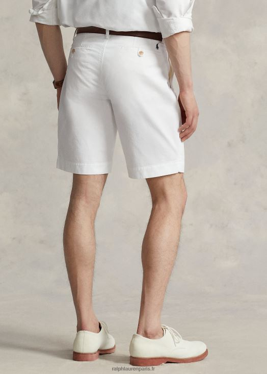 Short chino stretch de 9 pouces coupe classique 46T60T256 Hommes Ralph Lauren blanc