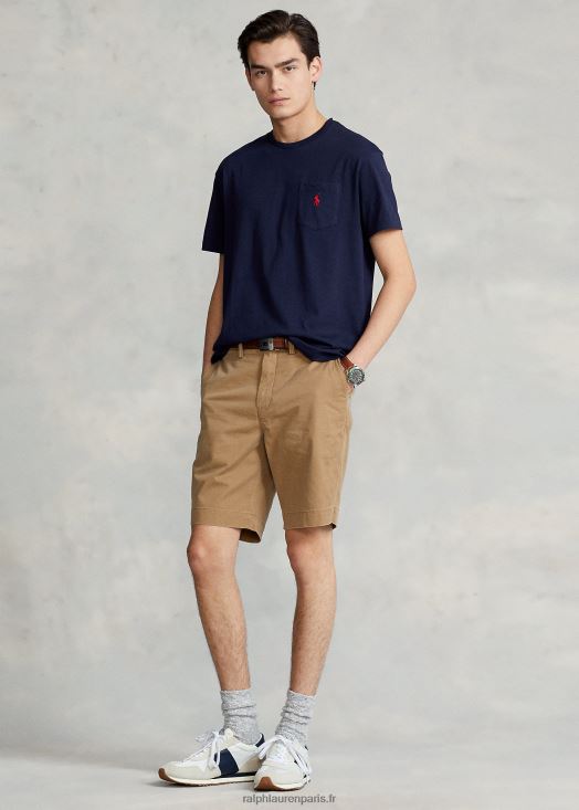 Short chino stretch de 9 pouces coupe classique 46T60T257 Hommes Ralph Lauren surf de sable