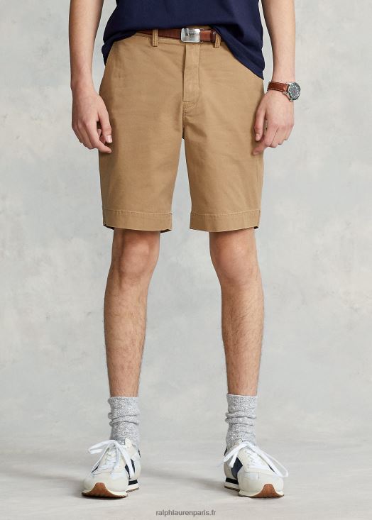 Short chino stretch de 9 pouces coupe classique 46T60T257 Hommes Ralph Lauren surf de sable