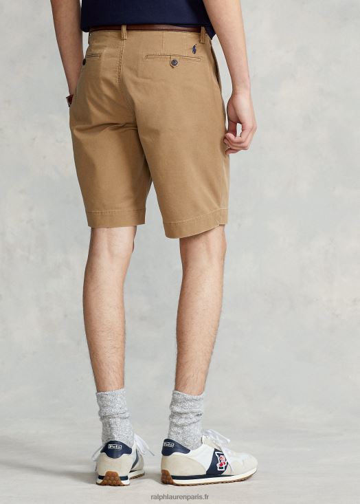 Short chino stretch de 9 pouces coupe classique 46T60T257 Hommes Ralph Lauren surf de sable