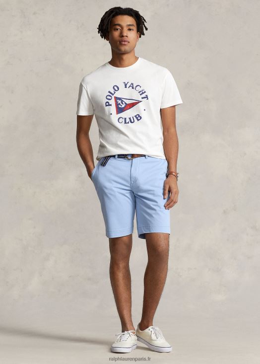 Short chino stretch de 9 pouces coupe classique 46T60T497 Hommes Ralph Lauren bleu immobilier
