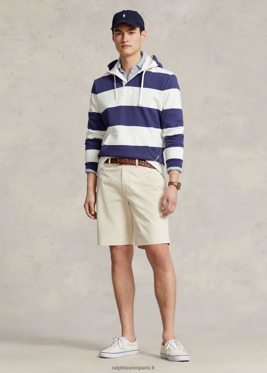 Short chino stretch de 9 pouces coupe classique 46T60T498 Hommes Ralph Lauren crème entière