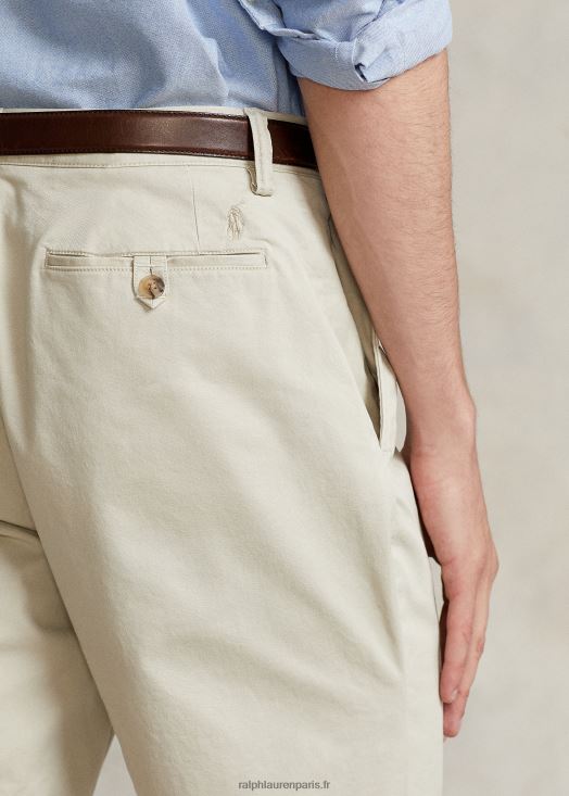 Short chino stretch de 9 pouces coupe classique 46T60T8534 Hommes Ralph Lauren pierre classique