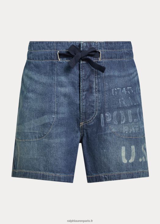 Short en jean coupe classique de 5 pouces 46T60T1195 Hommes Ralph Lauren sachuset