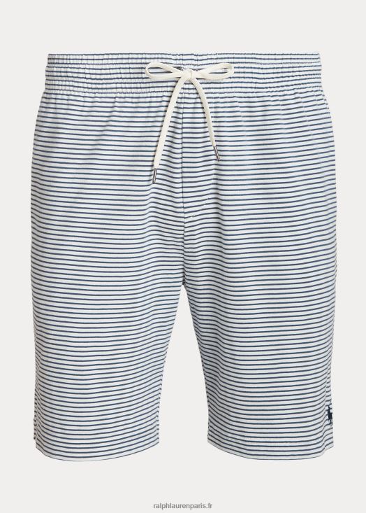 Short en jersey rayé 7,5 pouces 46T60T855 Hommes Ralph Lauren nevis/clancy bleu