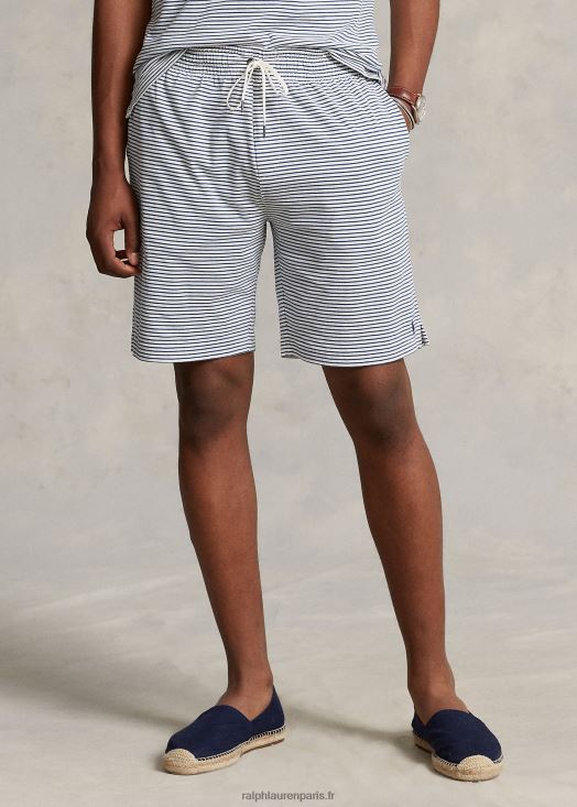 Short en jersey rayé 7,5 pouces 46T60T855 Hommes Ralph Lauren nevis/clancy bleu