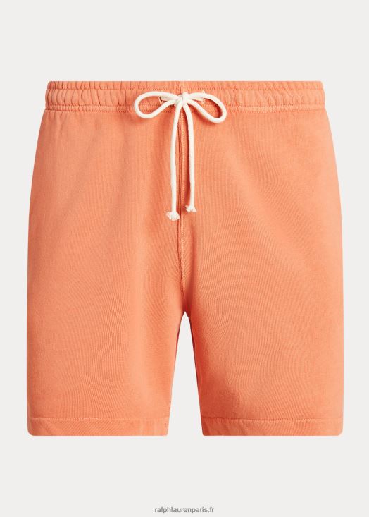 Short en molleton teint en pièce de 6 pouces 46T60T693 Hommes Ralph Lauren orange