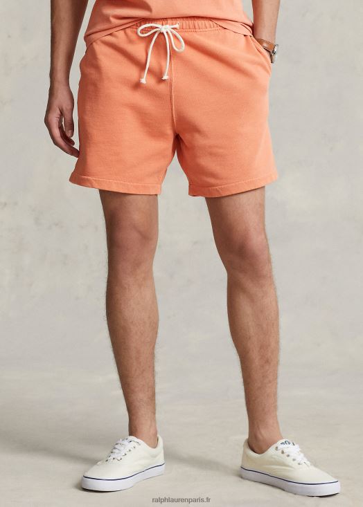 Short en molleton teint en pièce de 6 pouces 46T60T693 Hommes Ralph Lauren orange