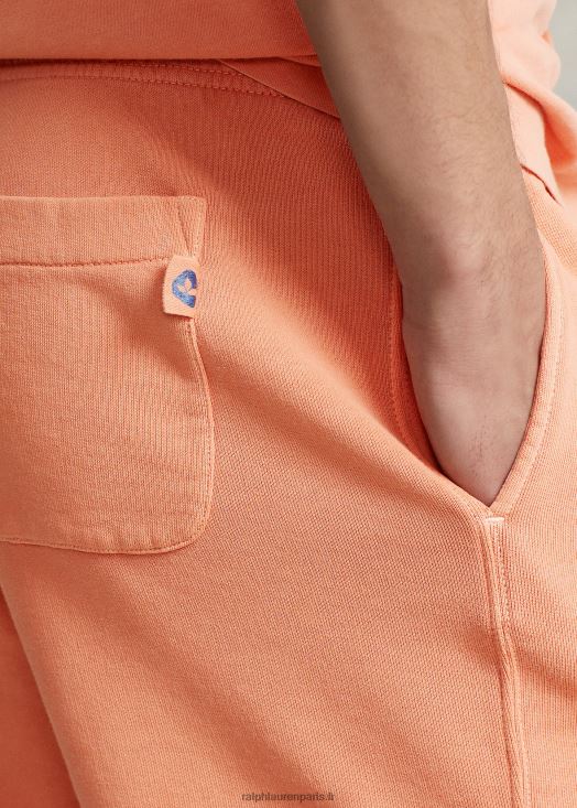 Short en molleton teint en pièce de 6 pouces 46T60T693 Hommes Ralph Lauren orange