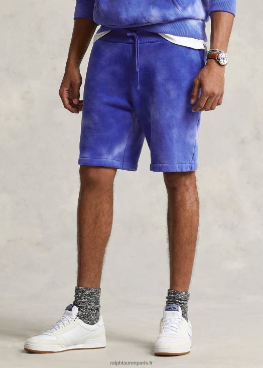 Short en molleton tie-dye 9,5 pouces 46T60T8610 Hommes Ralph Lauren ville royale multi