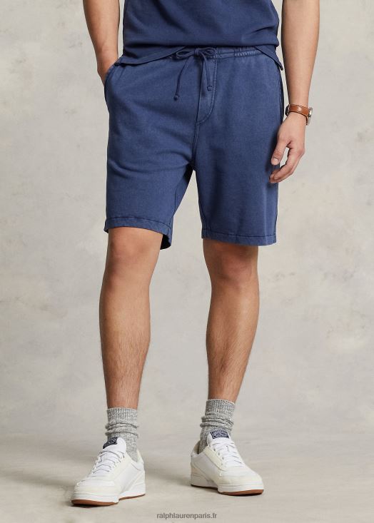 Short en éponge de spa de 8 pouces 46T60T756 Hommes Ralph Lauren marine de newport