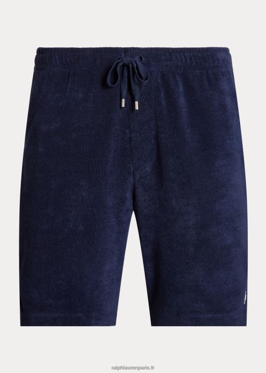 Short en tissu éponge de 7,5 pouces avec cordon de serrage 46T60T423 Hommes Ralph Lauren marine de newport