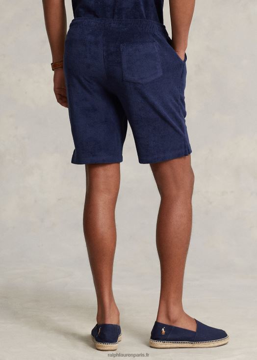 Short en tissu éponge de 7,5 pouces avec cordon de serrage 46T60T423 Hommes Ralph Lauren marine de newport