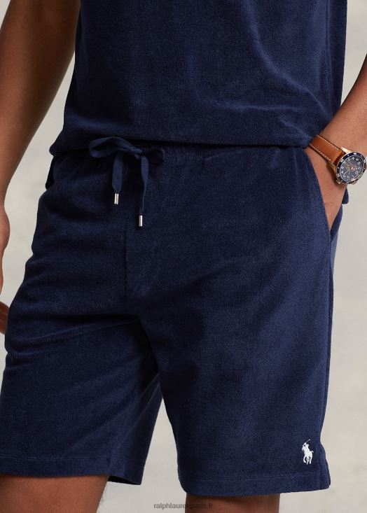 Short en tissu éponge de 7,5 pouces avec cordon de serrage 46T60T423 Hommes Ralph Lauren marine de newport