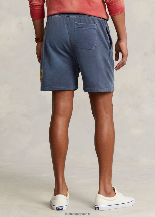 Short graphique en molleton de 6 pouces 46T60T8635 Hommes Ralph Lauren Marine royale