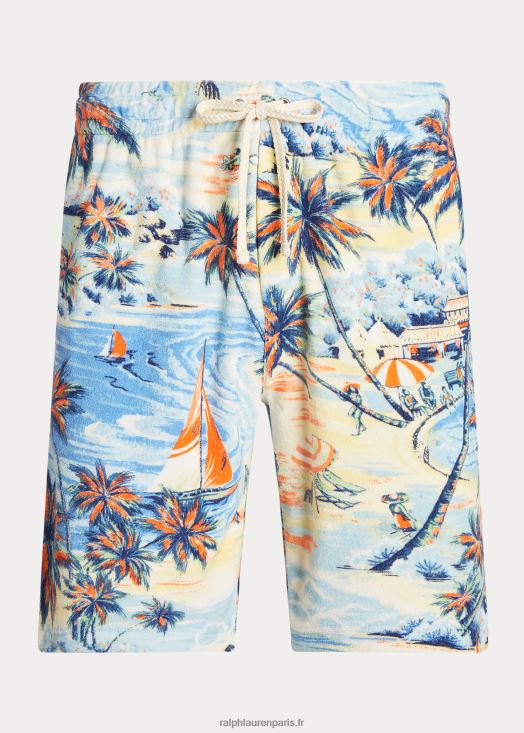 Short éponge à imprimé tropical 9 pouces 46T60T907 Hommes Ralph Lauren bazar de plage hawaïen
