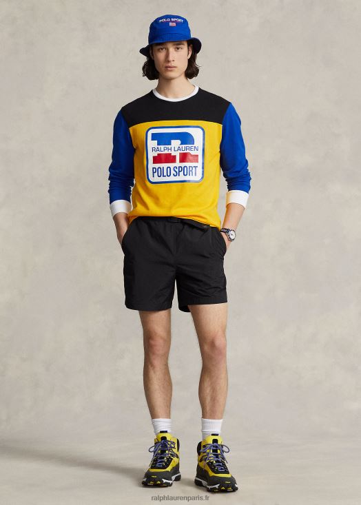 Short résistant à l'eau de coupe classique de 6 pouces 46T60T8438 Hommes Ralph Lauren noir