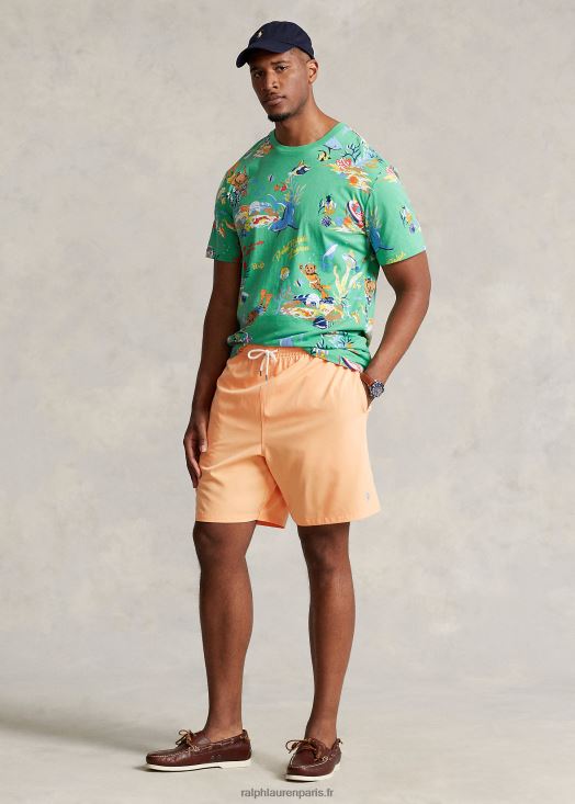 maillot de bain voyageur 46T60T1484 Hommes Ralph Lauren orange clair