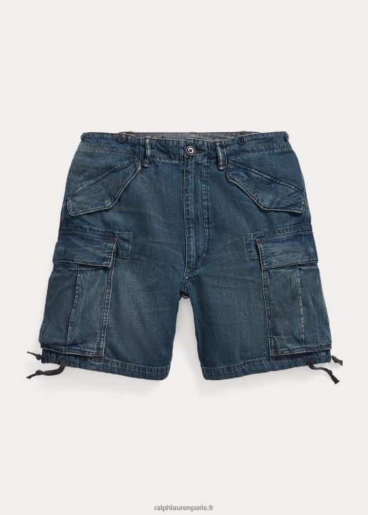 short cargo en denim du régiment de sedgwick 46T60T8697 Hommes Ralph Lauren lavage de sedgwick