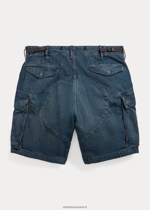 short cargo en denim du régiment de sedgwick 46T60T8697 Hommes Ralph Lauren lavage de sedgwick