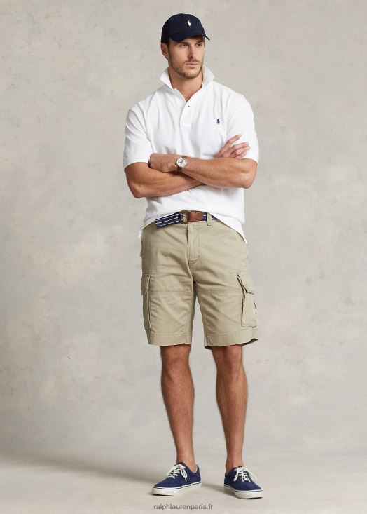 short cargo en sergé coupe classique 46T60T1406 Hommes Ralph Lauren bronzer
