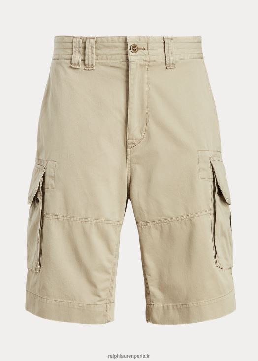 short cargo en sergé coupe classique 46T60T1406 Hommes Ralph Lauren bronzer