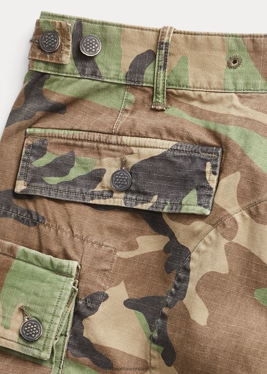 short cargo indéchirable 46T60T1724 Hommes Ralph Lauren camouflage des bois