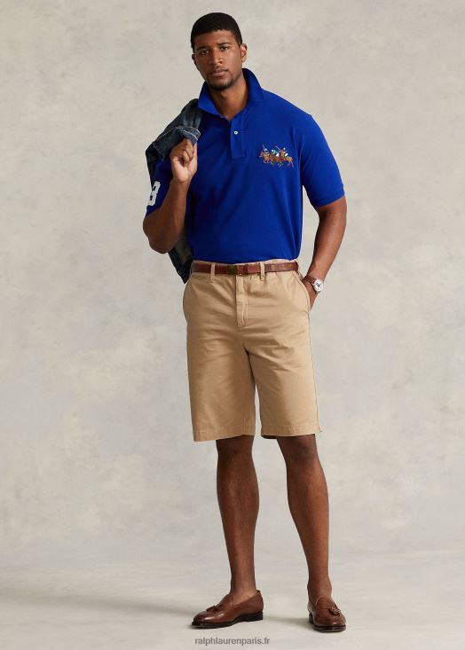 short chino coupe classique 46T60T1626 Hommes Ralph Lauren café bronzé