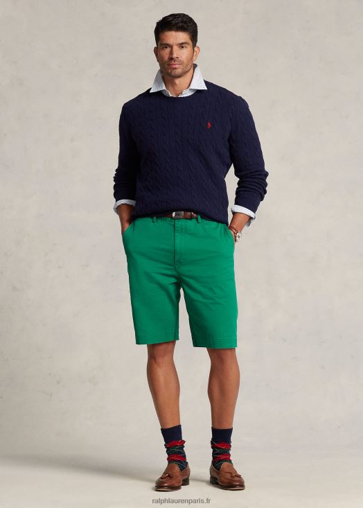 short chino stretch coupe classique 46T60T1357 Hommes Ralph Lauren vert primaire