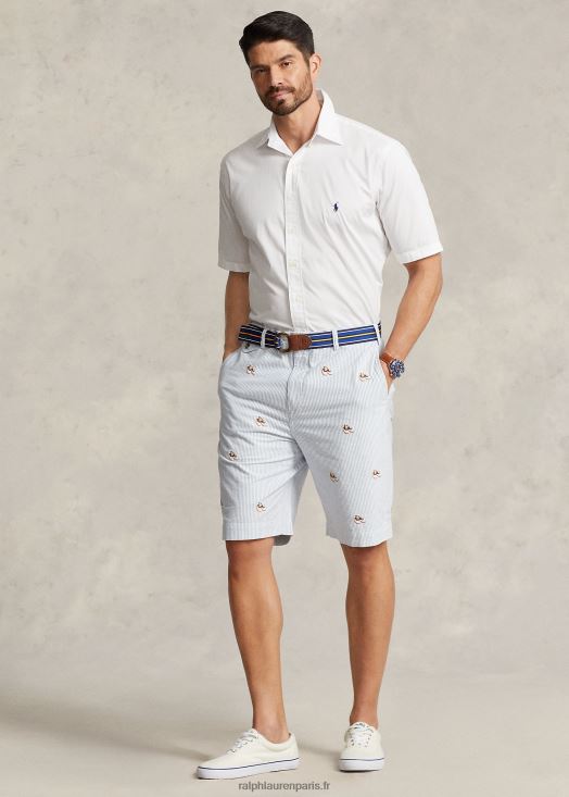 short chino stretch coupe classique 46T60T1612 Hommes Ralph Lauren rayure oxford