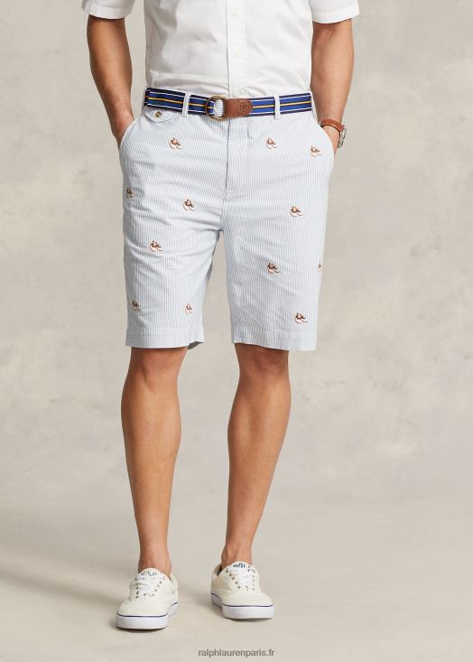 short chino stretch coupe classique 46T60T1612 Hommes Ralph Lauren rayure oxford