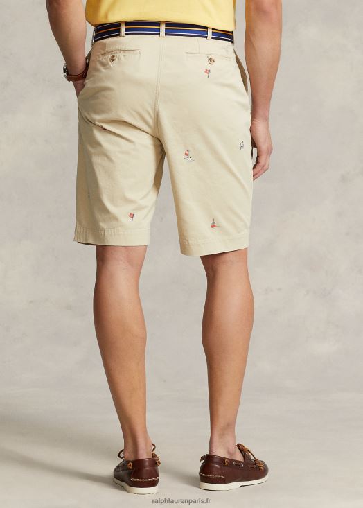 short chino stretch nautique coupe classique 46T60T1800 Hommes Ralph Lauren crème de suif nautique