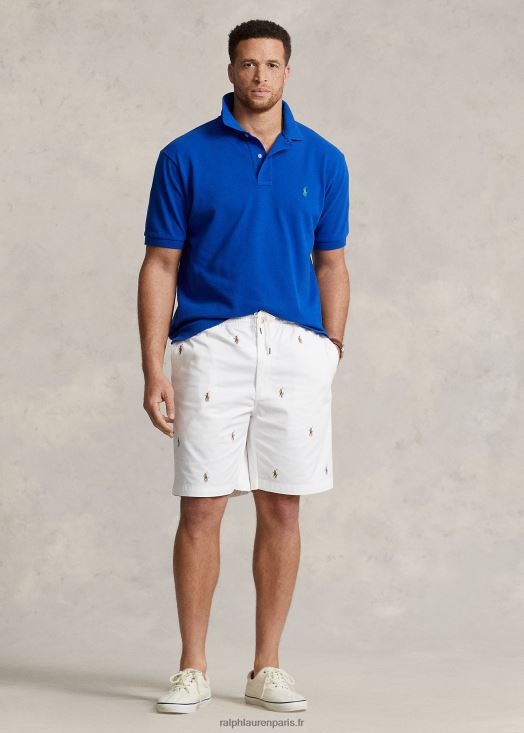 short chino stretch polo prepster 46T60T1362 Hommes Ralph Lauren broderie blanche